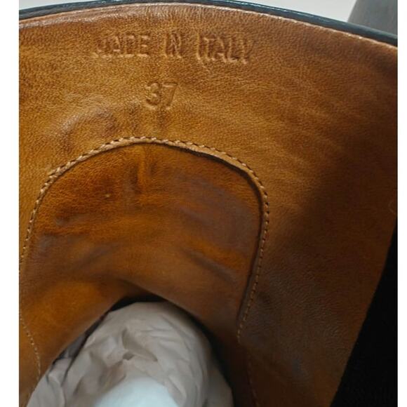 Black leather Rag & Bone Ankle Booties sz 37 - Picture 6 of 8